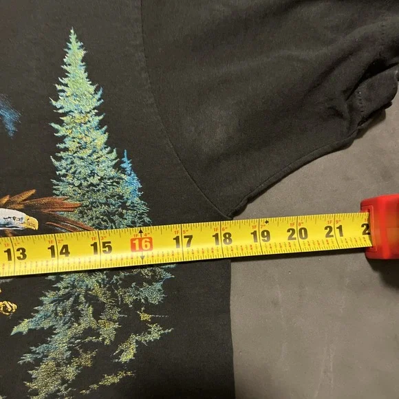 Screen Stars Black Eagle Graphic T-Shirt - Picture 16 of 16